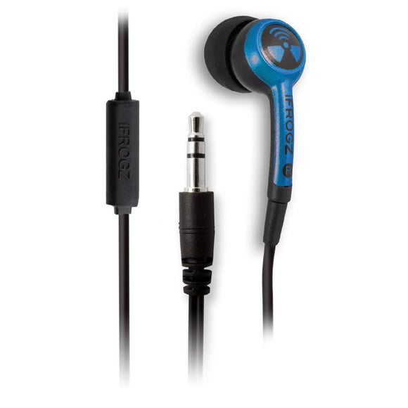 iFrogz Earpollution Plugz Earbuds - Blue