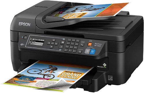 Epson Workforce WF-2650 All-in-One Wireless Color Printer with Scanner, Copier and Fax