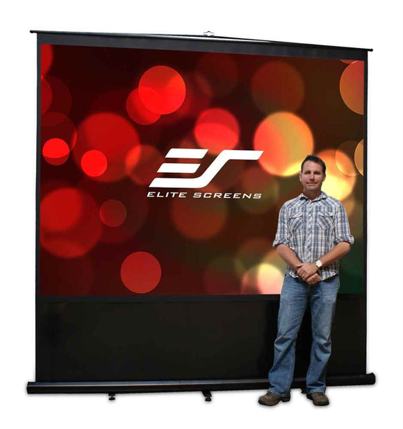 Elite Screens FM100V Reflexion Floor Pull Up Projection Screen, 100-Inch Diag 4:3. Viewing 60-Inch H x 80-Inch W