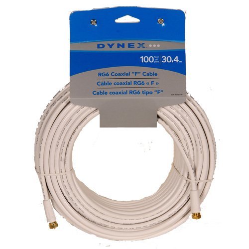 Dynex 30.5m (100 ft.) RG6 Coaxial Cable (DX-AV085W)