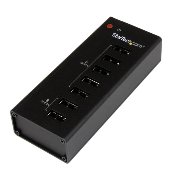 StarTech.com 7 Port Dedicated USB Charging Station (5 x 1A, 2 x 2A) - Standalone Multi-Port USB Charger - USB Charge Station (ST7CU35122)