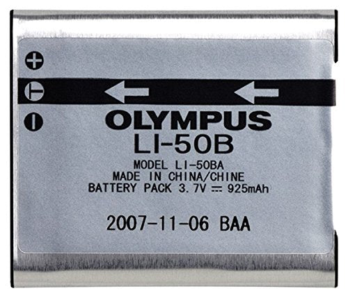 Olympus 202167 LI-50B Rechargeable Li-Ion Battery for Select Olympus Digital Cameras (Retail Packaging) (Discontinued by Manufacturer)