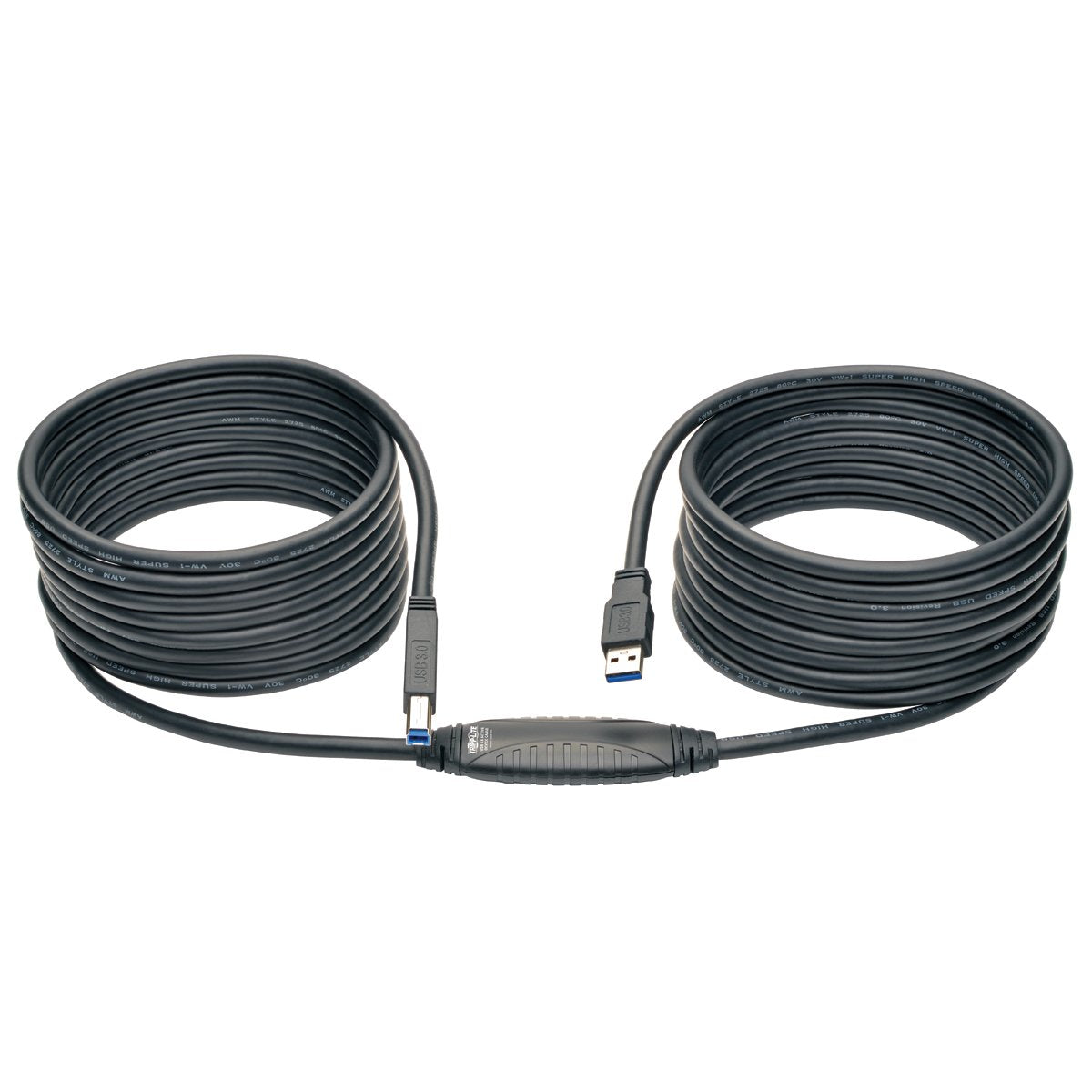 Tripp Lite USB 3.0 SuperSpeed Active Repeater Cable (AB M/M) 25-ft. (U328-025)