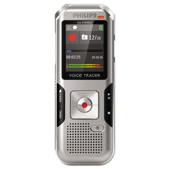 Philips Voice Tracer DVT4000/00 Digital Voice Recorder, Silver