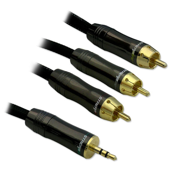 Streamwire 3.5M-RCAM2 15FT Laptop to Stereo Cable, 15 ft