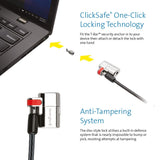 Kensington 8589664637 Clicksafe Keyed Laptop Lock, Retail Packaging