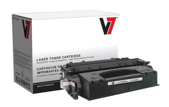 V7 V705X Replacement Toner Cartridge for HP CE505X Toner