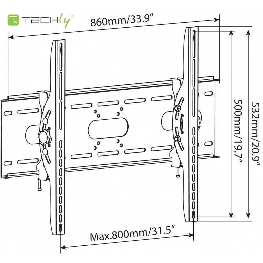 Tilting Wall Mount 42-80in, 80Kg