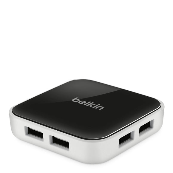 Belkin Powered Desktop USB Hub (7-Port), Black and White