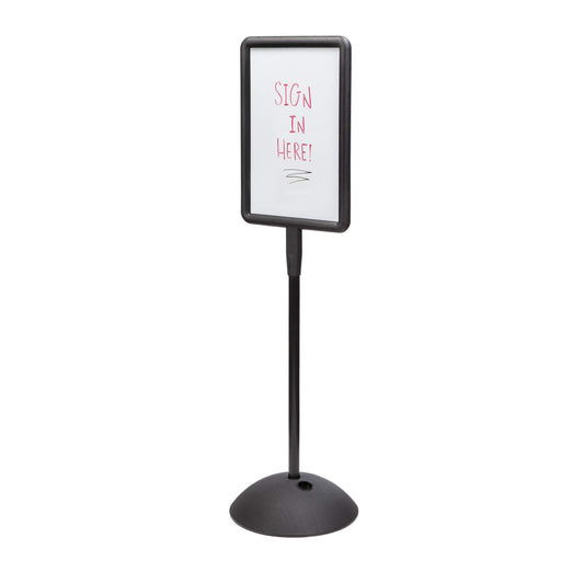 Safco Products Write Way Rectangle Message Board, Black