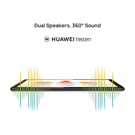 Huawei MediaPad T5 Tablet with 10.1" IPS FHD Display, Octa Core, Dual Harman Kardon-Tuned Speakers, WiFi Only, 2GB+16GB, Black (US Warranty)