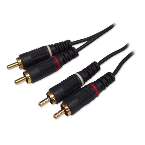 2 RCA to 2 RCA Stereo Audio M/M - 15ft