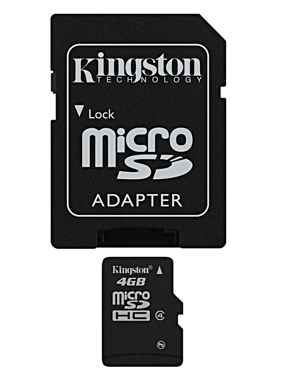 Kingston 4 GB microSDHC Class 4 Flash Memory Card SDC4/4GB