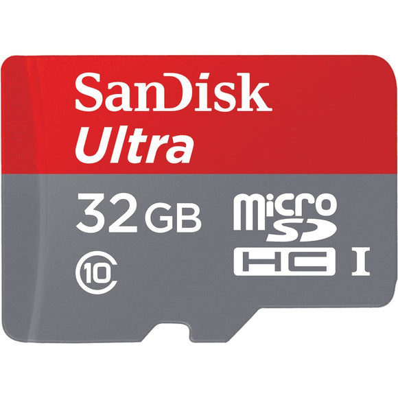 Sandisk Ultra - Flash Memory Card - 32 GB - MicroSDHC UHS-I (SDSQUNC-032G-AN6IA)