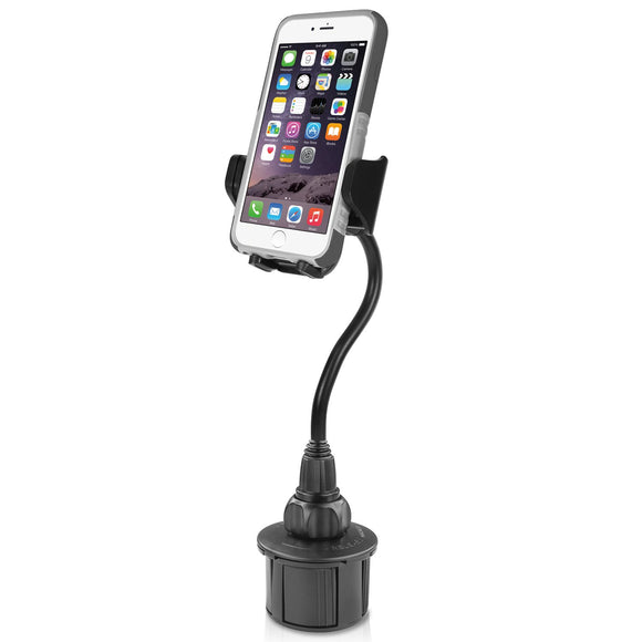 Macally Car Cup Holder Phone Mount with A Flexible Extra Long 8
