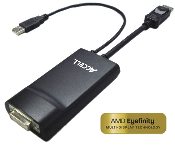Accell UltraAV B087B-002B DisplayPort/DVI-D Dual-Link Adapter (Black)