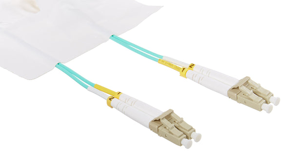 4m 10gb Lomm Fiber Optic Patch Cable Om3 Duplex Lc/Lc 50/125 Aqua