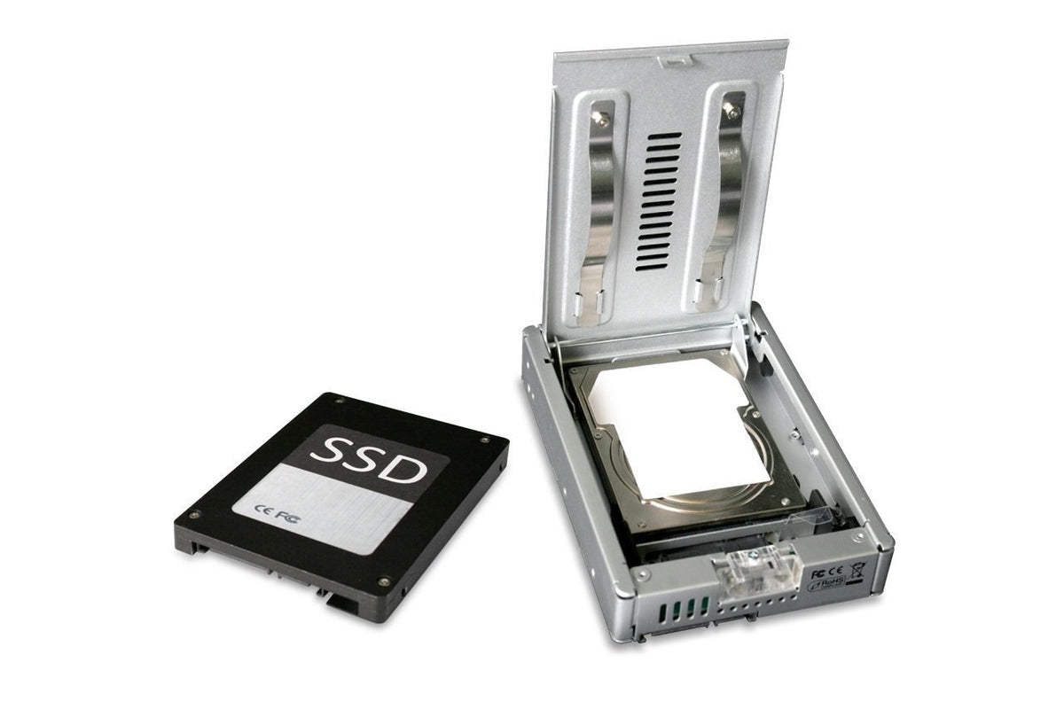 Icy Dock EZ Convert Pro Enterprise Full Metal 2.5" to 3.5" SAS/HDD/SSD Converter/Mounting Kit for Internal Drive Bay MB982IP-1S-1