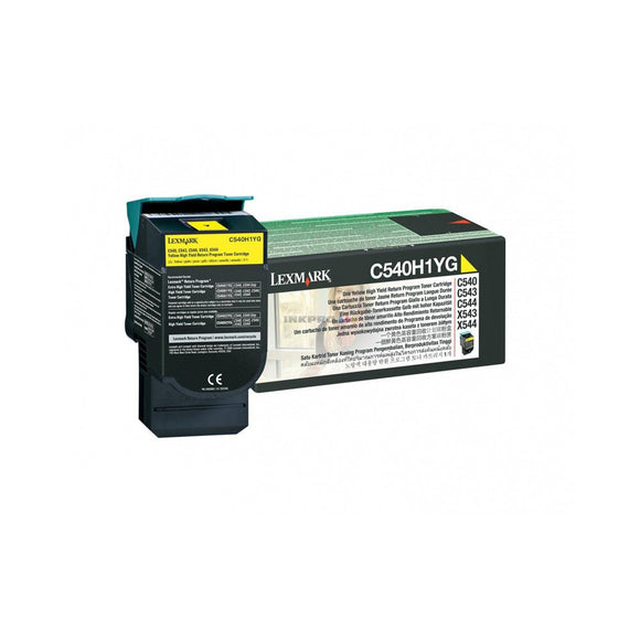 Lexmark C540H1YG C540 C543 C544 C546 X543 X544 X546 X548 Toner Cartridge (Yellow) in Retail Packaging
