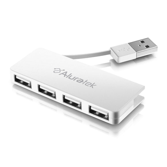 Aluratek AUH1204F 4 Port Hi-Speed USB 2.0 Hub