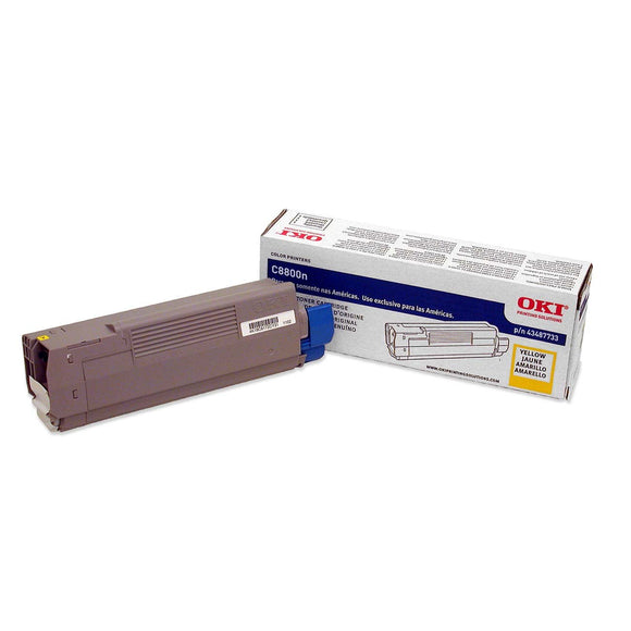 Yellow Toner Cartridge 6K Pages for C8800N