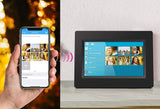 Aluratek 7" WiFi Digital Photo Frame with Touchscreen IPS Display, 8GB Built-in Memory, Clock, Calendar, Alarm, Weather (AWDMPF107F)