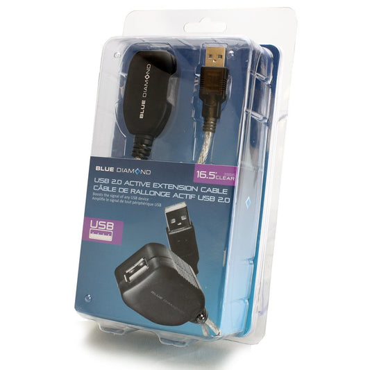 Blue Diamond USB Extension Cable - 2 Extenders - 16.5 Feet