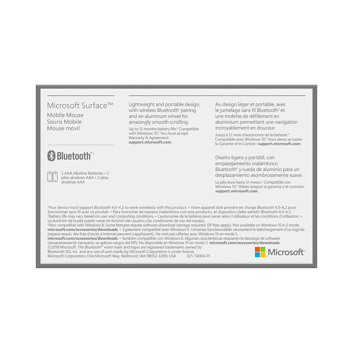 Microsoft Modern Mobile Mouse (KTF-00013), Black