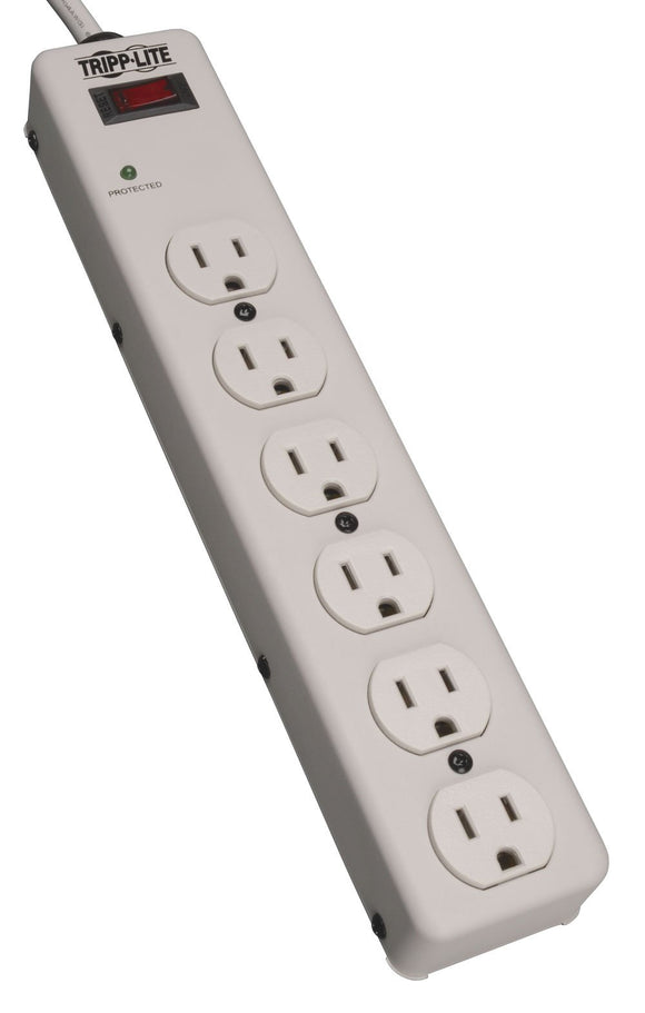 Tripp Lite TLM606 6-Outlet 6-Feet Cord Surge Protector/Suppressor with Metal Housing 900 Joules