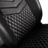 Noblechairs NBL-ICN-RL-BLA ICON Series Real Leather Gaming Chair-Black