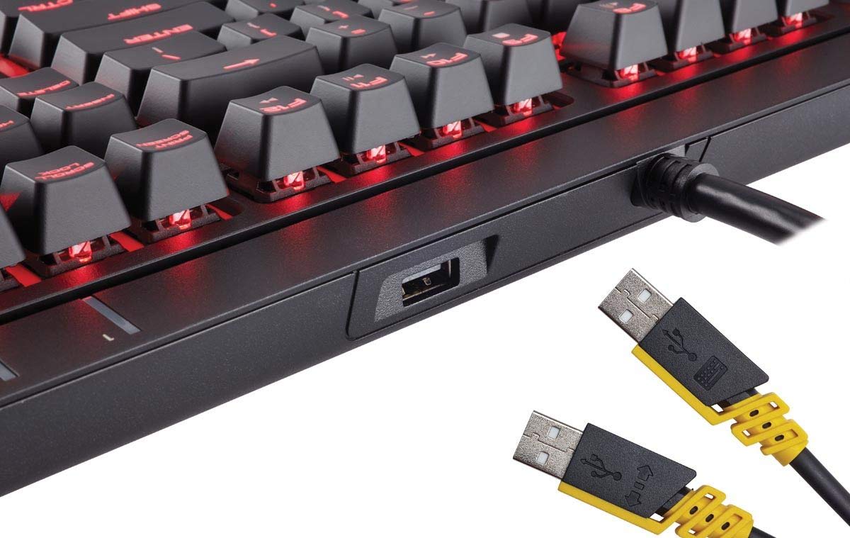 Open Box CORSAIR STRAFE RGB MK.2 Mechanical Gaming Keyboard - USB Passthrough - Linear and Quiet