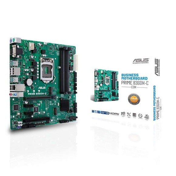 ASUS Motherboard Prime B360M-C/CSM-C-SI LGA1151 B360 DDR4 Max.64GB Windows10 microATX Bulk
