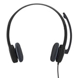 Logitech 3.5 mm Analog Stereo Headset H151 with Boom Microphone - Black