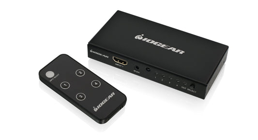 IOGEAR 4K 4-Port HDMI Switch with Remote, GHDSW4K4