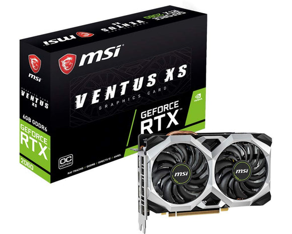 MSI Gaming GeForce RTX 2060 6GB GDRR6 192-bit HDMI/DP Ray Tracing Turing Architecture VR Ready Graphics Card