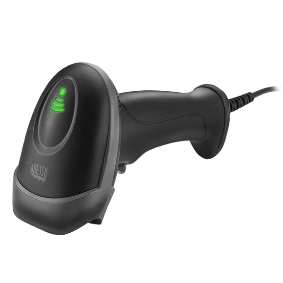 NuScan 2500CU - Commercial 1d Barcode Scanner with Cable, Antimicrobial, CCD Sensor, with USB for POS