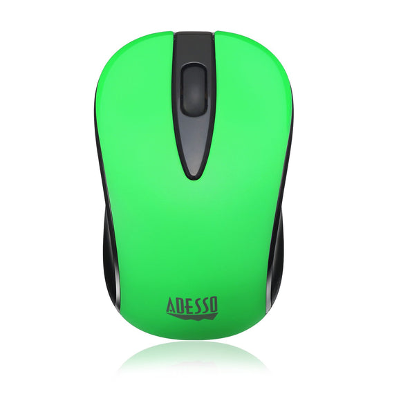 Adesso Ergonomic iMouse S70 - Wireless Optical Neon Mouse (Green)