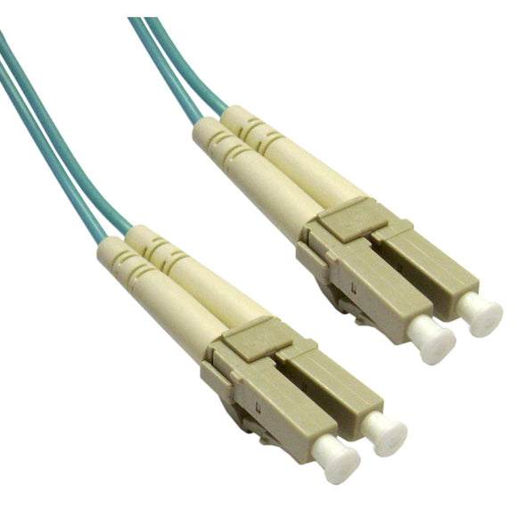 3m Lomm Om4 Fiber Optic Male Lc/Lc 50/125 Duplex Aqua Cable