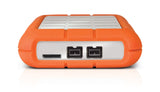 SEAGATE LaCie Rugged Triple USB 3.0/Firewire 800 2TB Portable Hard Drive , Aluminium/Orange