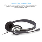 Cyber Acoustics Stereo Headset, headphone with microphone, great for K12 School Classroom and Education (AC-201)