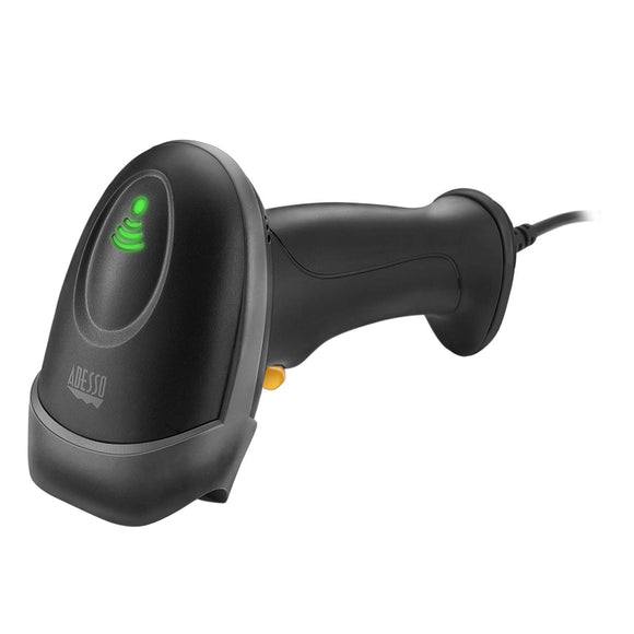 NuScan 2500TU - Commercial 2D Barcode Scanner with Cable, Antimicrobial, CCD Sensor, with USB for POS
