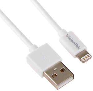 VisionTek Lightning to USB MFI Cable, White