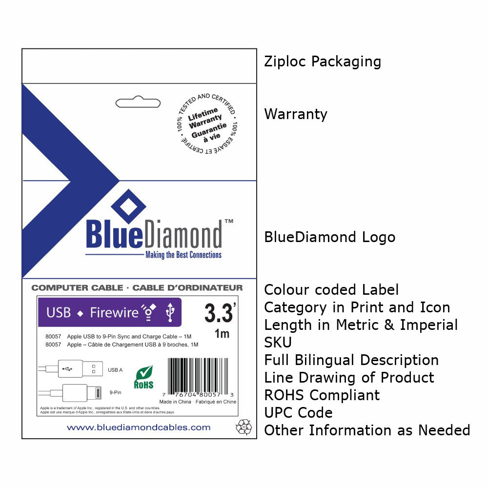 Blue Diamond 80071 Convertor; HDMI Dvi Male to VGA Cable Adapter-Connect Your PC