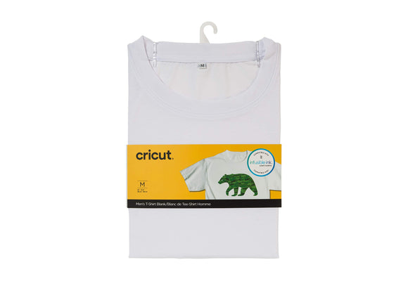 Cricut 2006813 Men's T-Shirt Blank, Crew Neck, Medium Infusible Ink, White