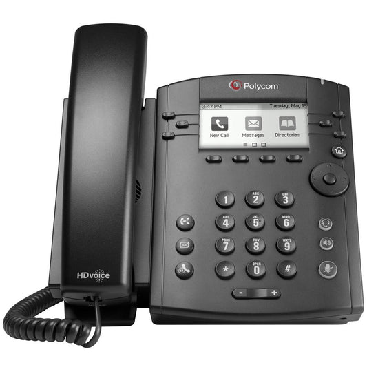 Polycom 2200-48300-025 VVX 301 6-Line IP Phone PoE