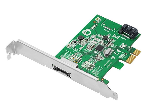 SIIG DP eSATA 6Gb/s 2-Port PCIe i/e Host Adapter (SC-SA0N11-S1)