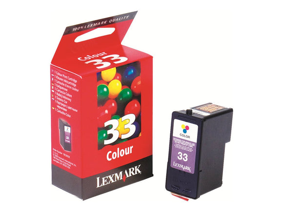 Lexmark Color Ink Cartridge -Yellow, Cyan, Magenta -Inkjet -190 Page -1 Each