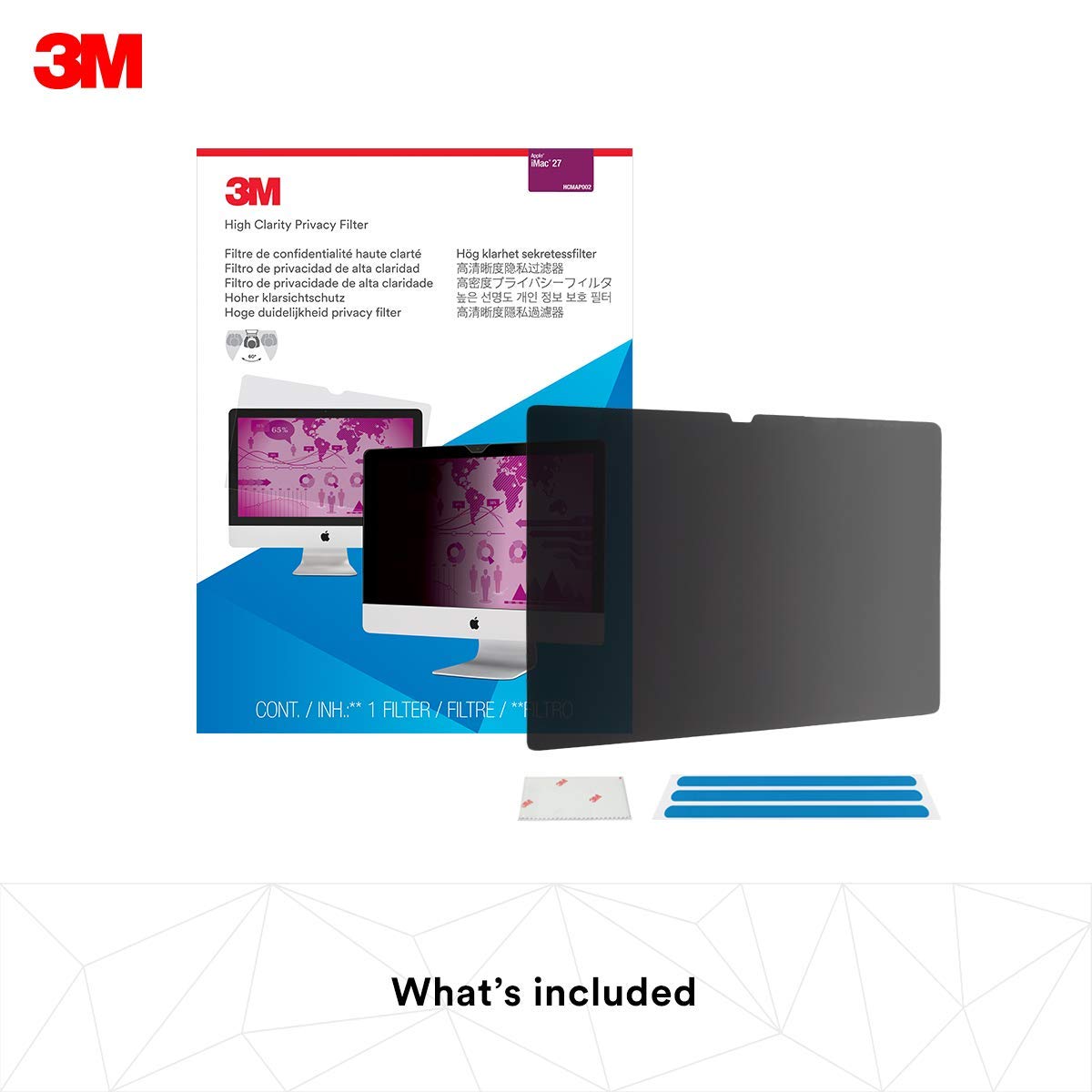 3M iMac 27 inch Privacy Screen Filter - High Clarity - HCMAP002