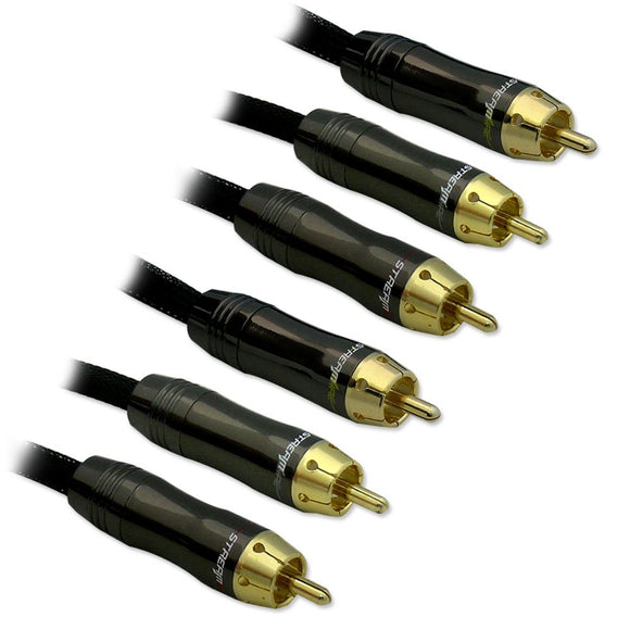 Streamwire 6427 Composite Video/RCA Audio Cable, Gold, 3 ft