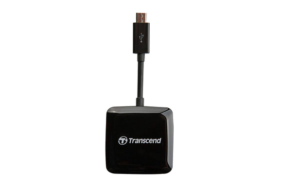 Transcend USB 2.0 OTG Card Reader, Black, TS-RDP9K